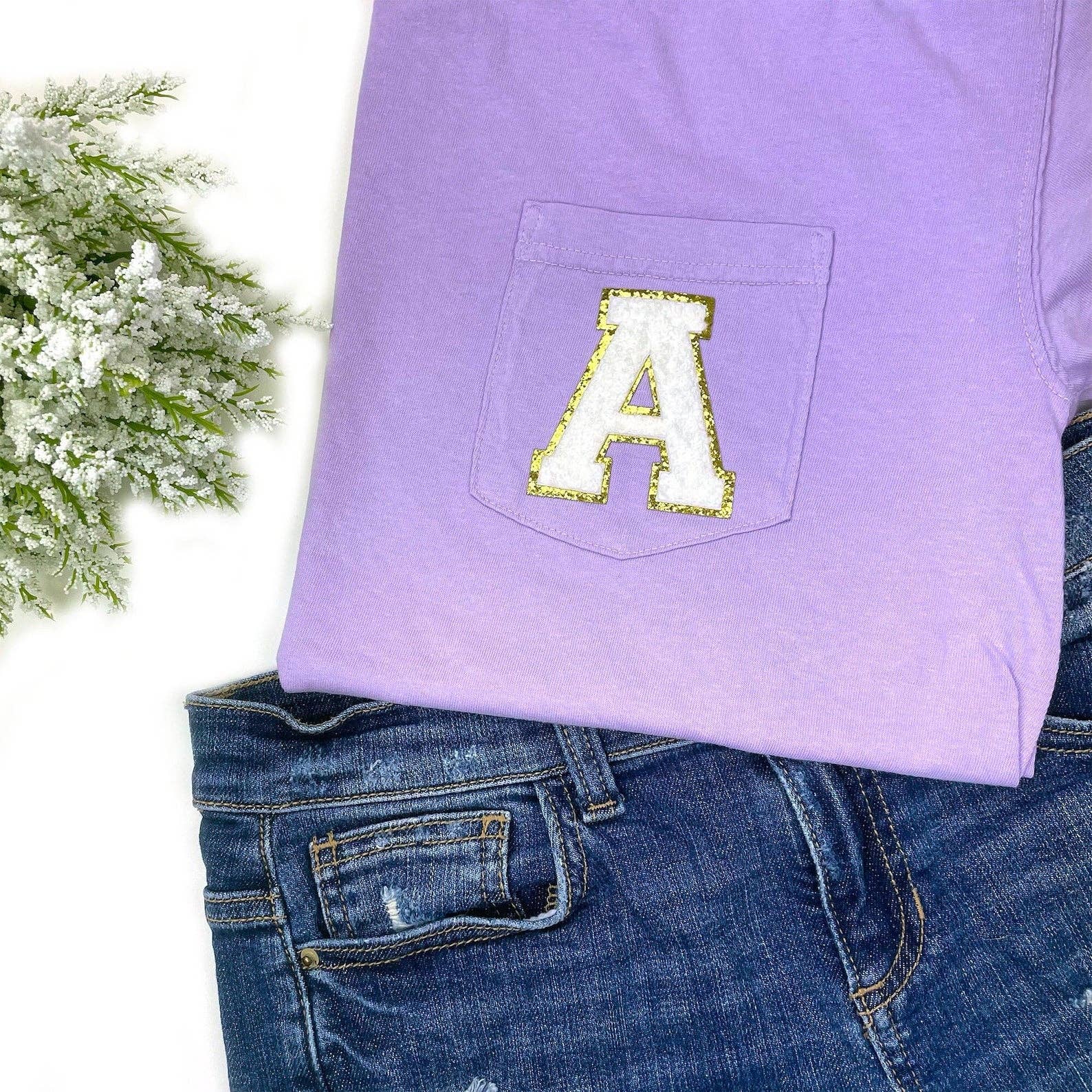 The Crafty Engineer - Vendita all'ingrosso Toppe - Toppa termoadesiva in ciniglia da 7,6 cm, bianca2