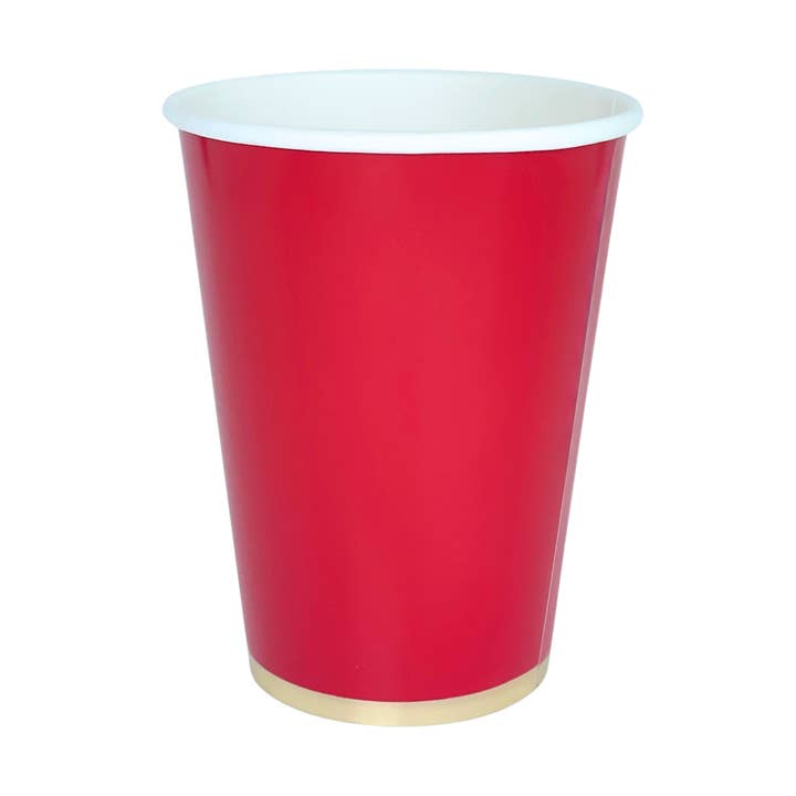 CHERRY RED SIGNATURE CUPS for wholesale by Bonjour Fête
