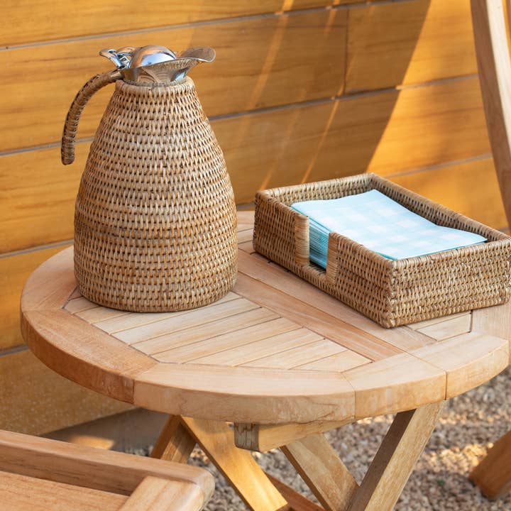 Artifacts Trading Company - Vente Carafe - Thermos Artifacts Rattan™ en acier inoxydable de 1,5 litre