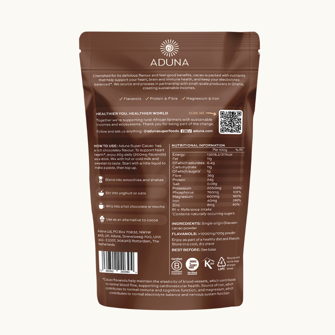 Aduna Superfoods - Wholesale Protein/superfood powder - Cacao Superfood Powder | Heart Health | 100g1