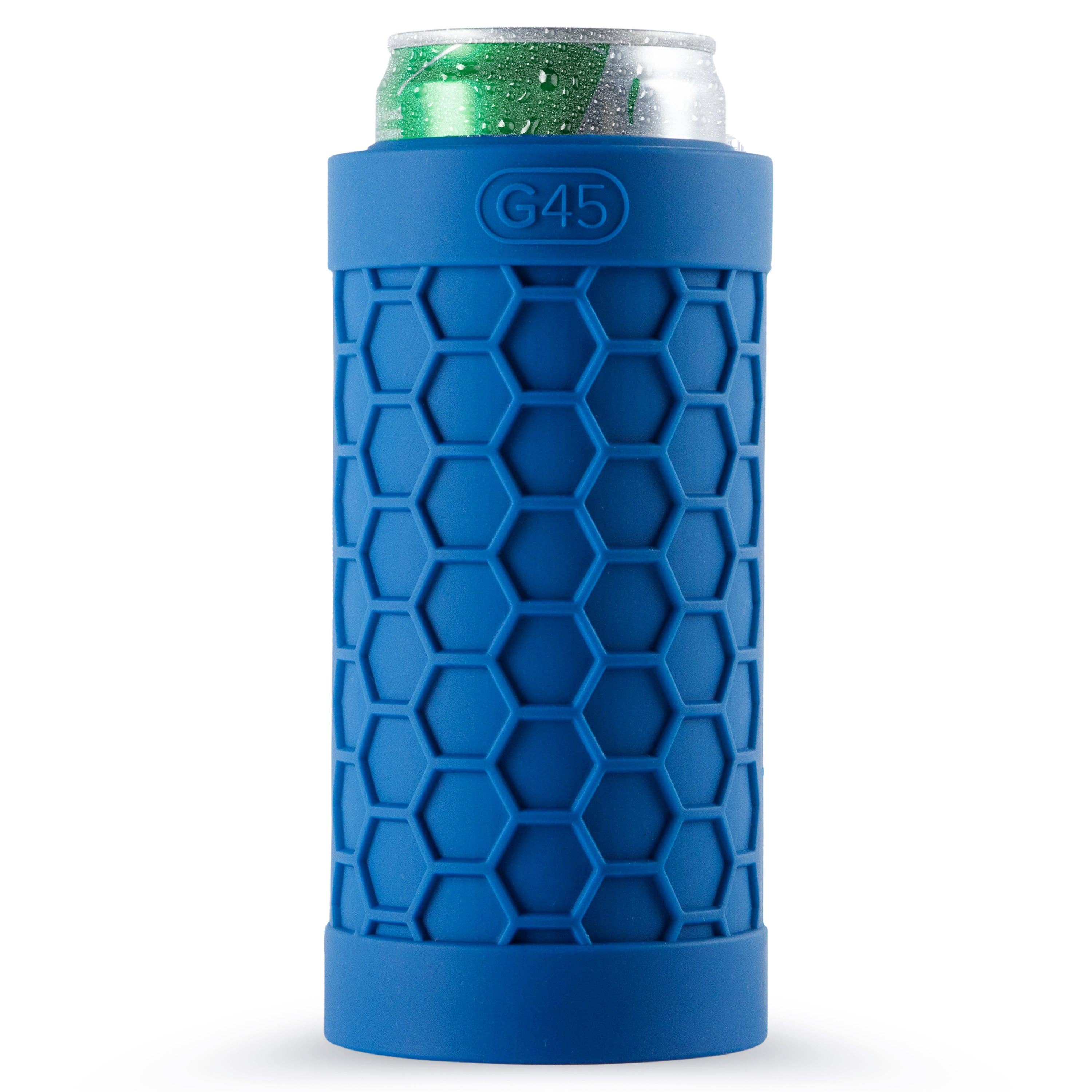 The G45 - Wholesale Drink Huggers & Koozies - G45 Slim Can Cooler, Silicone Rubber, 12 oz Slim Cans11