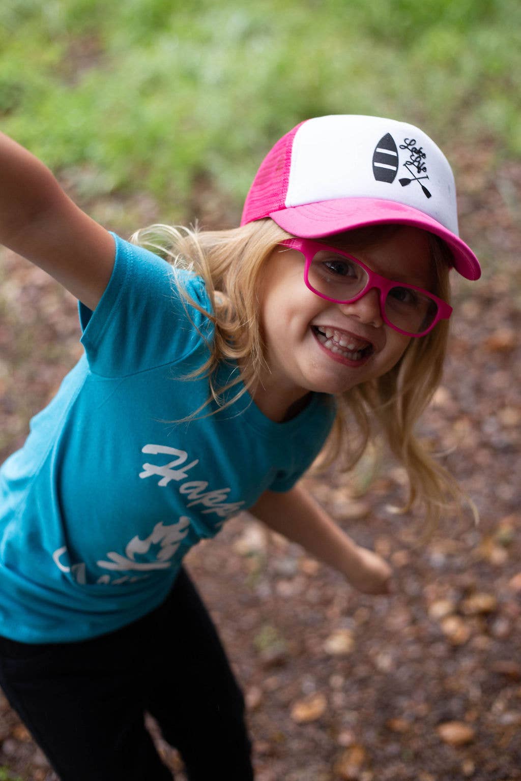 Outdoorable Apparel - Wholesale Kids Hat - Kids - Pink Lake Life Hat2