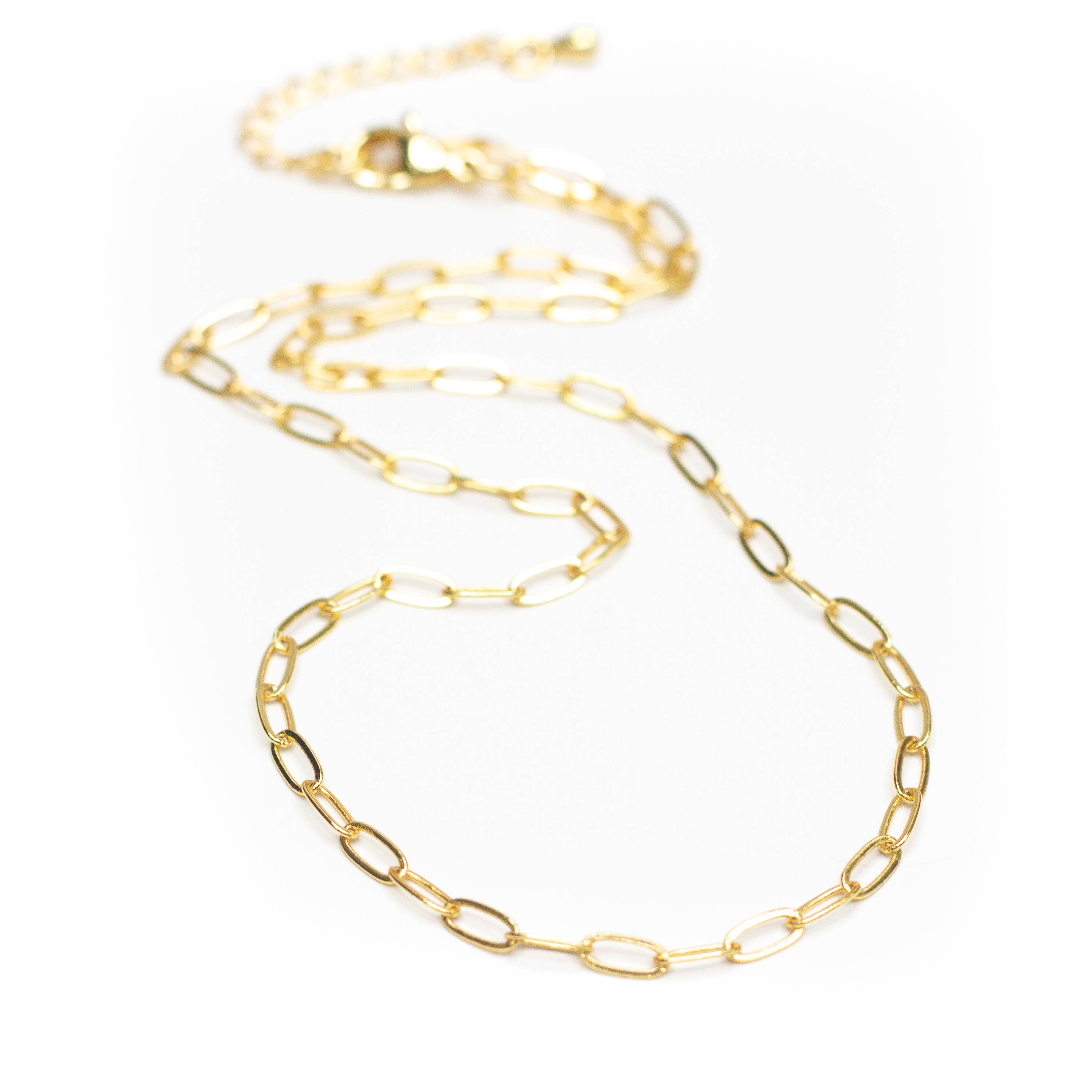 Savvy Bling - Wholesale Link & Chain Necklace - Paperclip Chainlink Necklace0