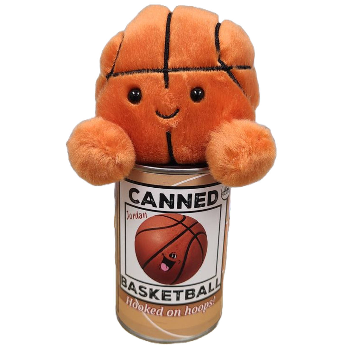 Canned Gifts - Wholesale Sports Ball - Kids - Jordan the Canned Basketball | Sports Plush in a Can w/Jokes3