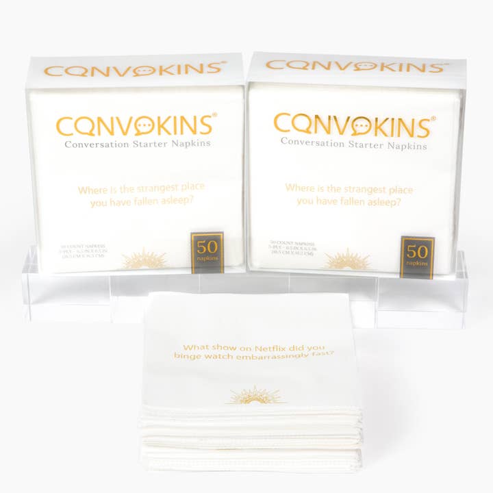 CÔTIER BRAND - Wholesale Disposable Napkin - Everyday Conversation Starter Napkins | Hostess Gift Idea