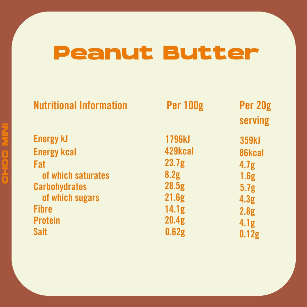 Vive – wholesale Chocolate bar – Choc Minis - Peanut Butter1