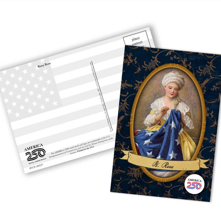 Betsy Ross Postcard for wholesale by Nelson Gifts Wholesale