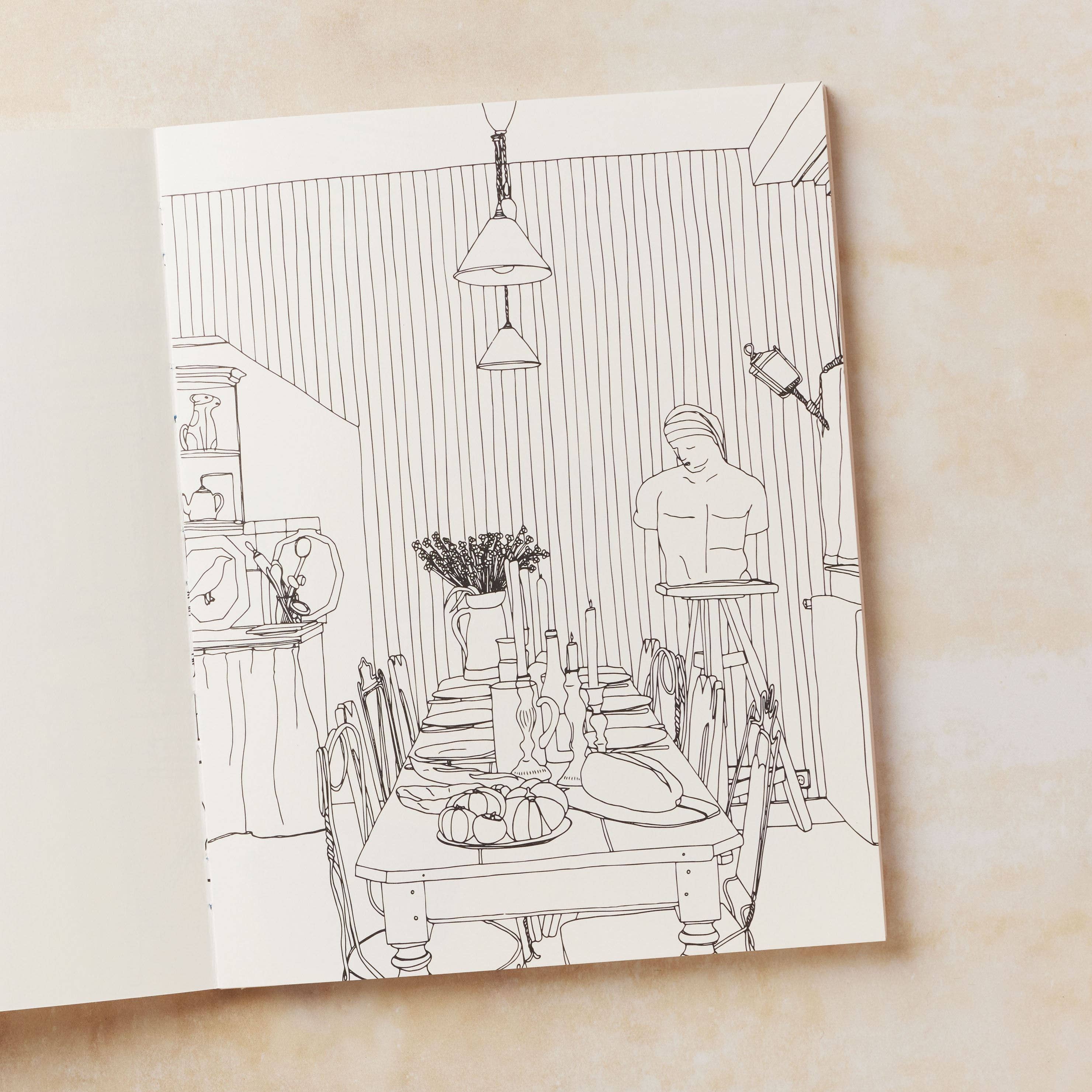Bookspeed - Wholesale Coloring & Activity Book - Adult - Chez Moi: A Collection Of Beautiful Rooms To Colour In (HB)3