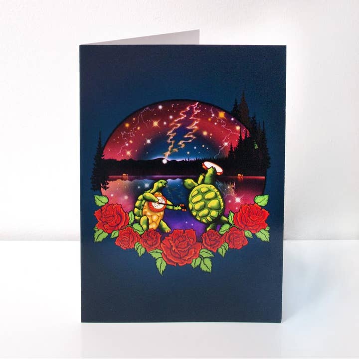 Grateful Dead Terrapin Lake Greeting Card for wholesale by Little Hippie LLC