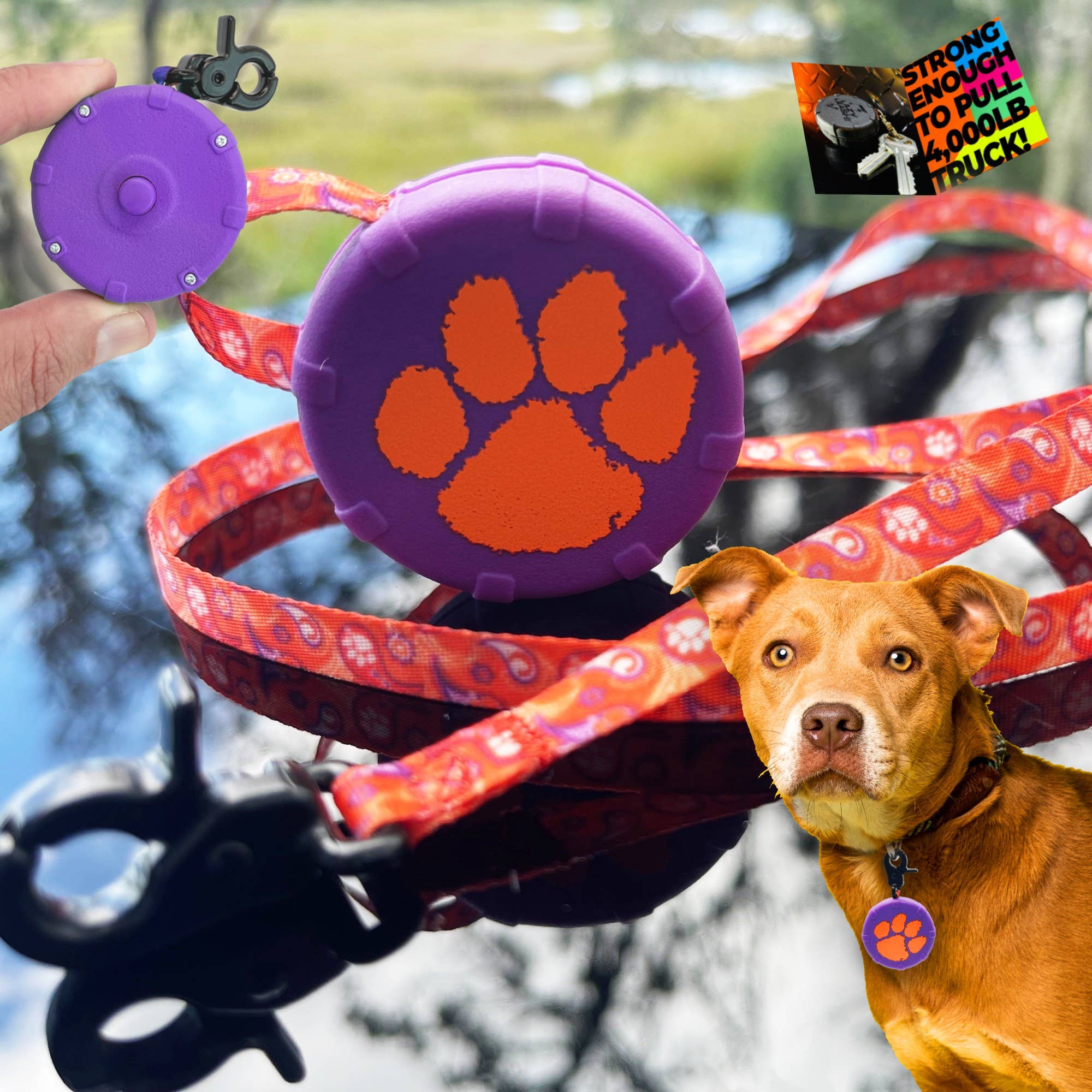 Lazy Leash! - Wholesale Pet Leash - Dog - Custom LAZY LEASH! ⚡ Mini Power Leash / Your Logo & Design!1