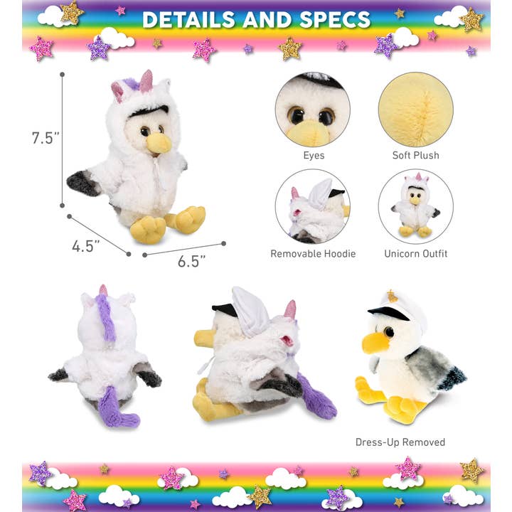 Cota Global - Wholesale Stuffed/Plush Toy - Kids & Baby - Plush Unicorn - Super Soft Plush - Seagull Sailor2