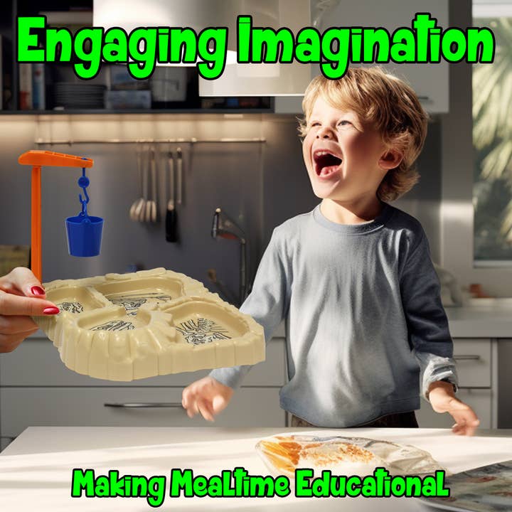 Funwares - Wholesale Dinner Plate - Kids & Baby - Jurassic Excavation Plate – Dinosaur Kids Dinnerware Gift2