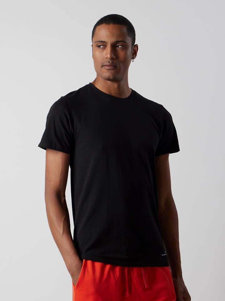 Organic Cotton Stretch Jersey Crewneck T-shirt for wholesale by OWN OFF WITH NATURE