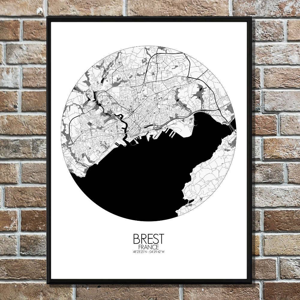mapospheres - Venta al por mayor Pósteres - Poster de Brest | Francia3