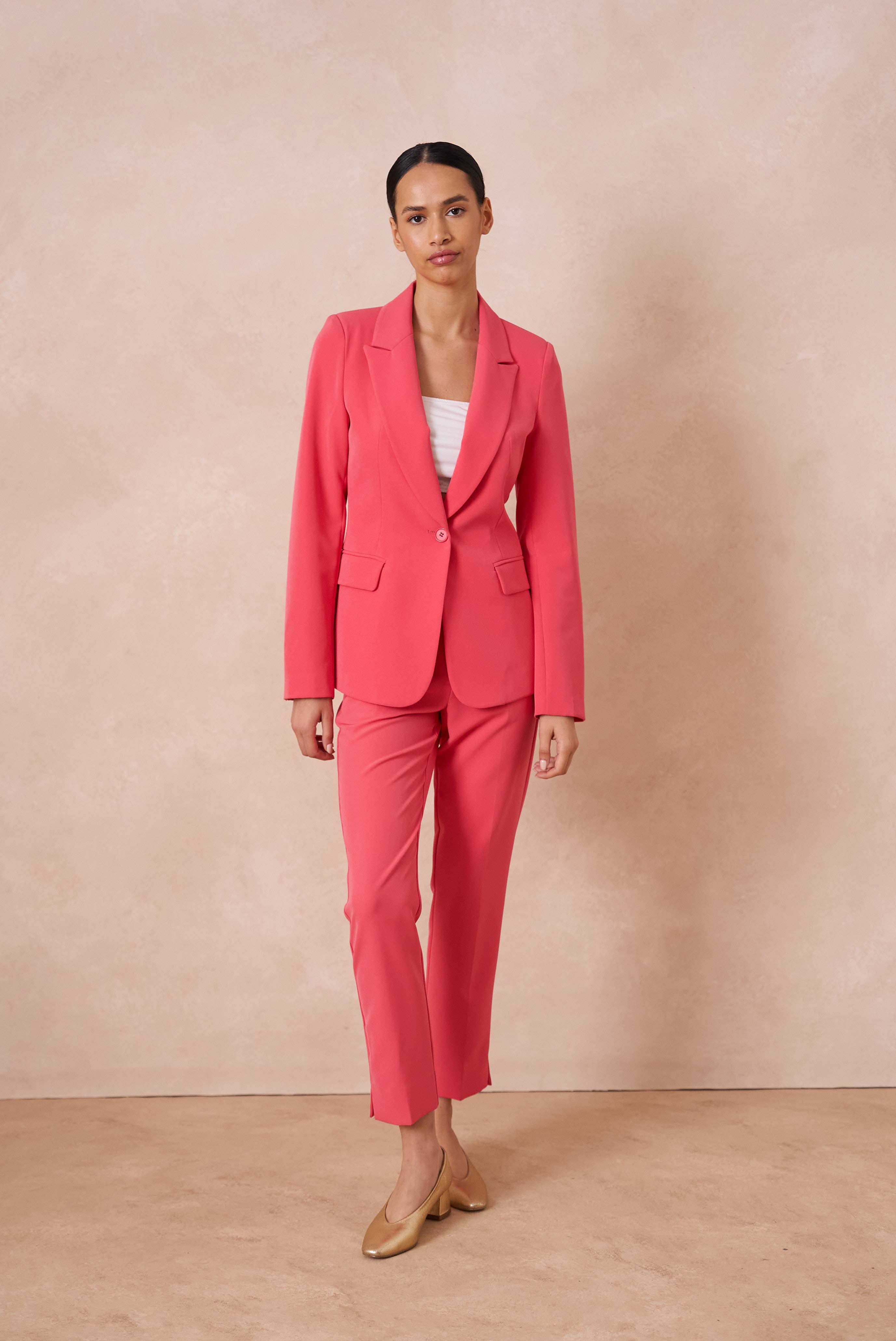 Attentif Paris - Wholesale Suit Jacket - Women's - [Timeless] Fitted single-button plain jacket20