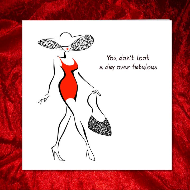 Swizzoo Cards – Engroshandel Fødselsdagskort – Fødselsdagskort til veninde kvindelig bestie Mor tante bedstemor 30. 40th 50th 60. sjov humoristisk morsom glamourøs speciel