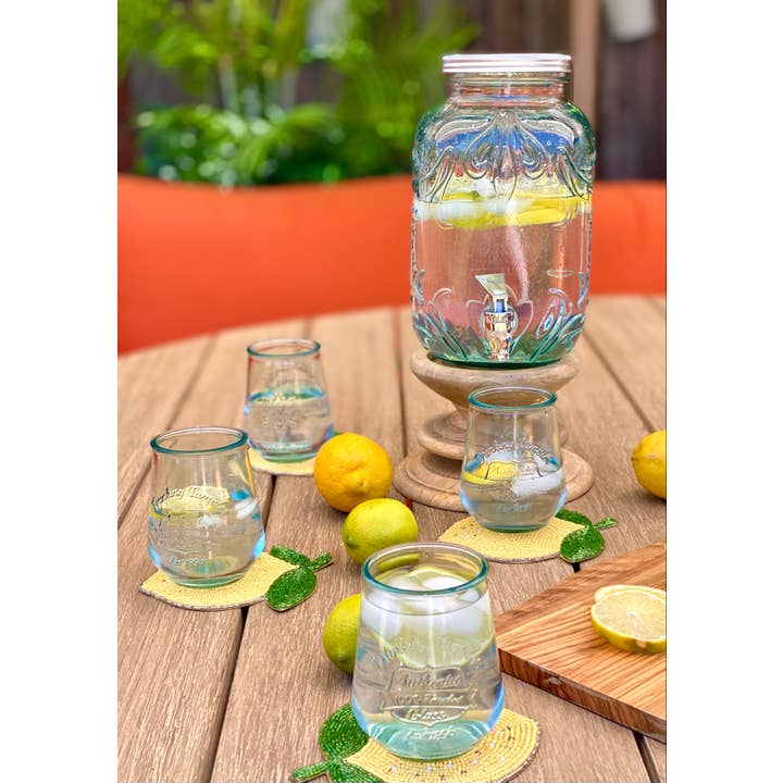 Euro Ceramica | ClayBarnHome - Wholesale Drinking Glass/Cup - Spanish Recycled Glass Bara Glass 4 Piece Tumbler Set