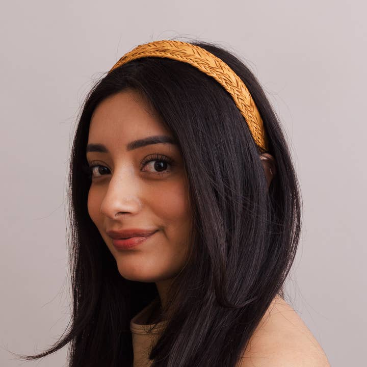 Leto Accessories - Wholesale Fashion Headband - Women's - 🌿 Vegan Leather Patterned Headband5