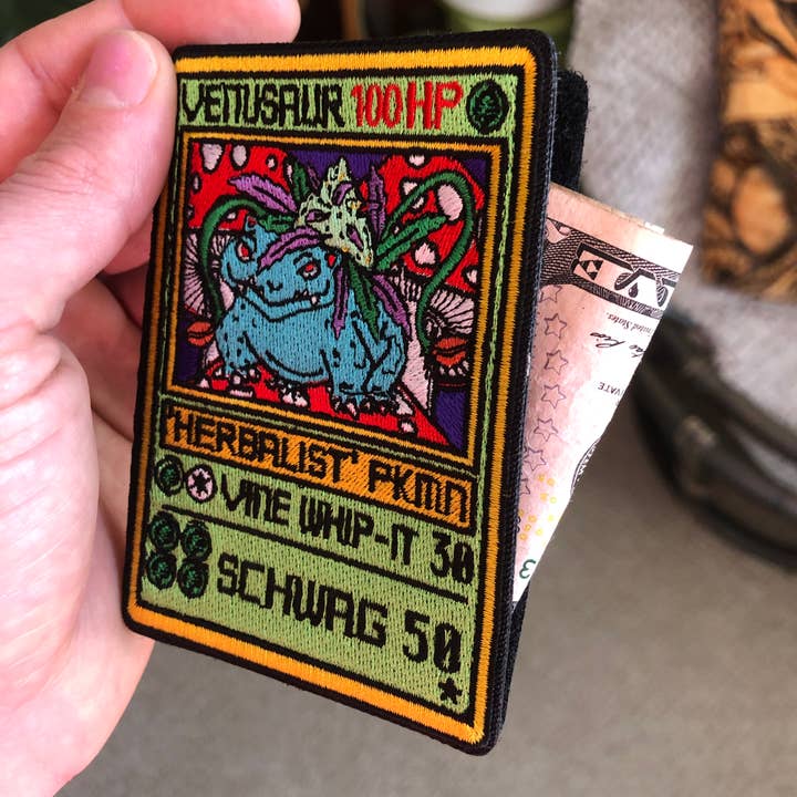 Mushroom Kingdom Pins - Wholesale Patch - Budasaur Venusaur Stash Patch – 4" Embroidered | Iron-On2