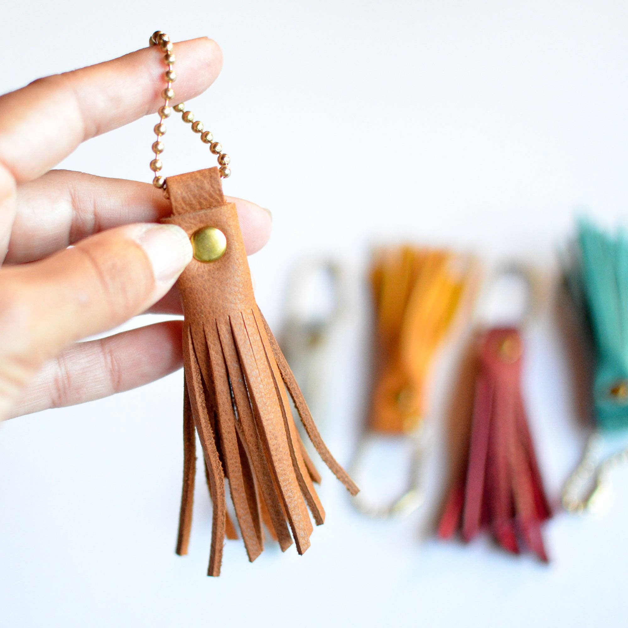 Moss Bags - Wholesale Purse/Bag Accessory - Women's - Fringe Bag Charm - Solid + Smooth Leather Options4