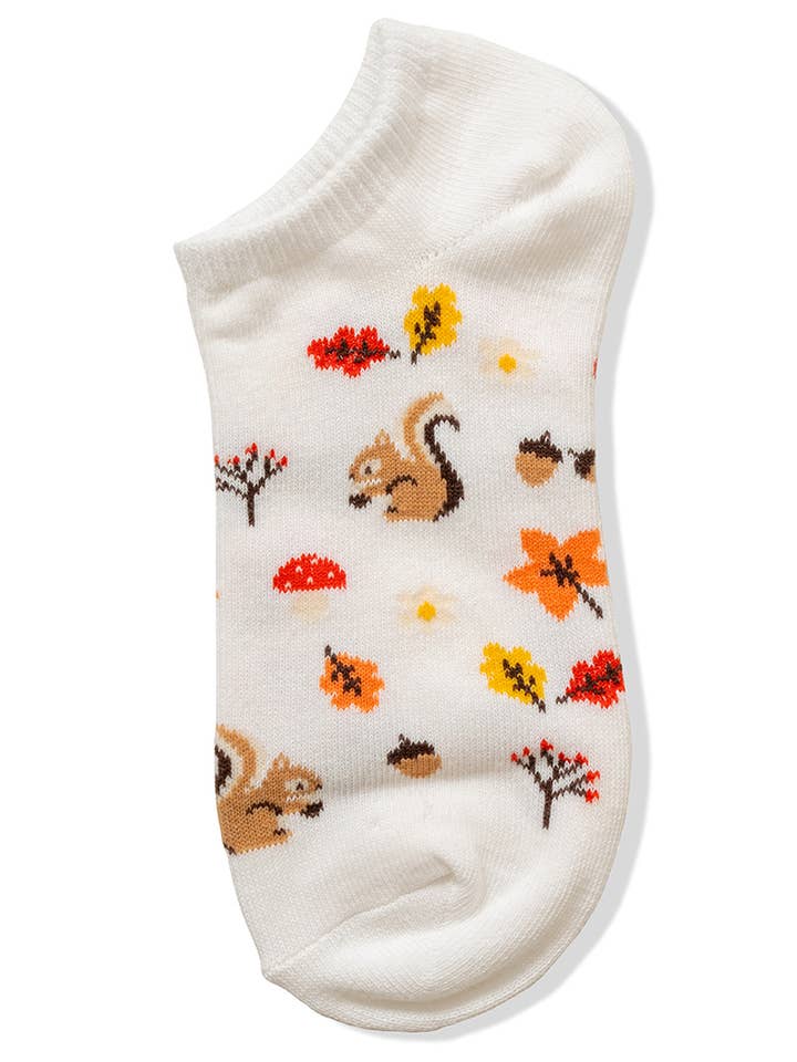 ..SI-26413 Cute Autumn Themed Art Work Ankle Socks for wholesale by 42POPS