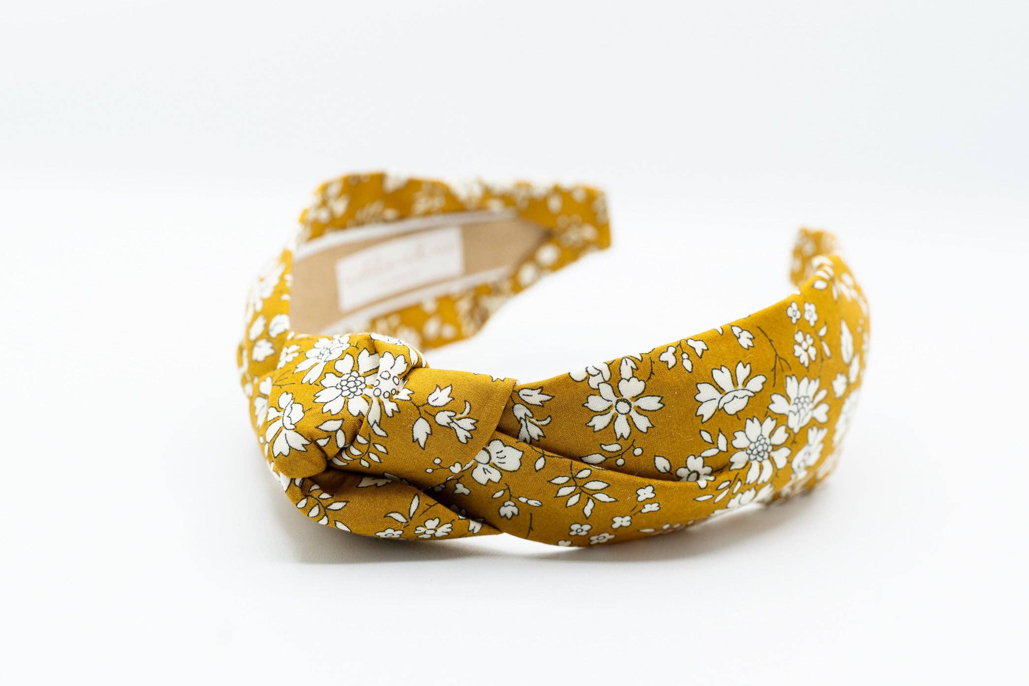 Maddie and Me Handmade - Wholesale Fashion Headband - Kids - Liberty of London Spring Floral Headband | Mustard1