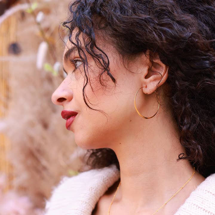 Amano Studio - Wholesale Hoop Earrings - 1.5" Classic Hoop Earrings
