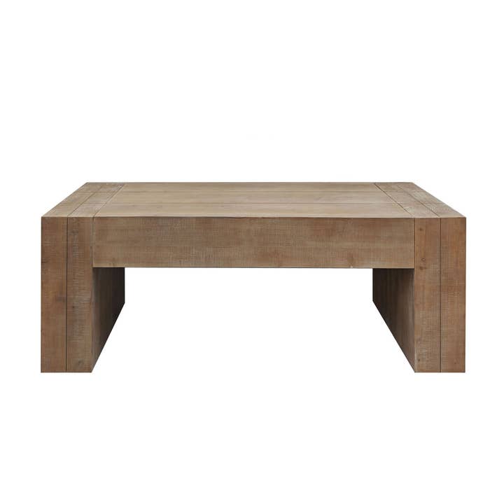 39F Inc. - Wholesale Coffee Table - Rustic Farmhouse Rectangular Coffee Table 49in Wood2