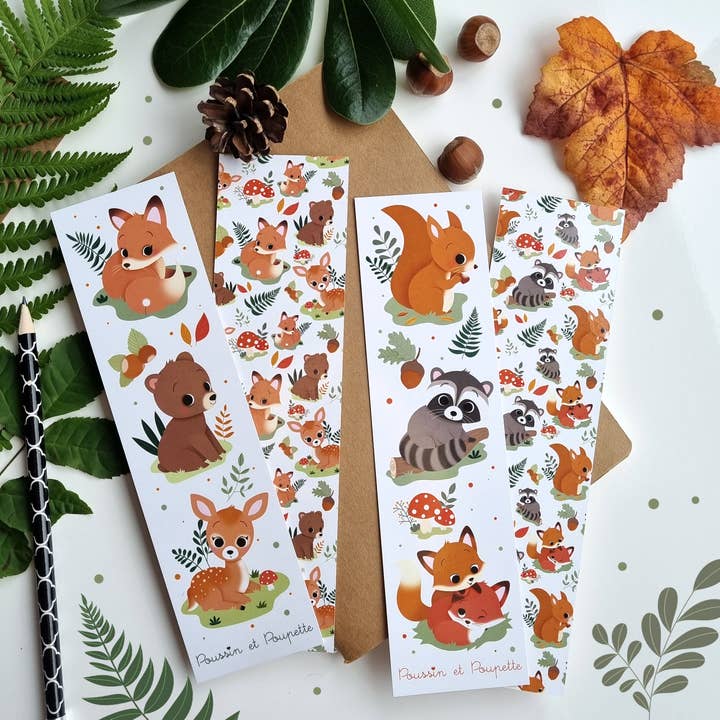Poussin et Poupette - Wholesale Bookmark - BOOKMARK - SET OF 2 - AUTUMN