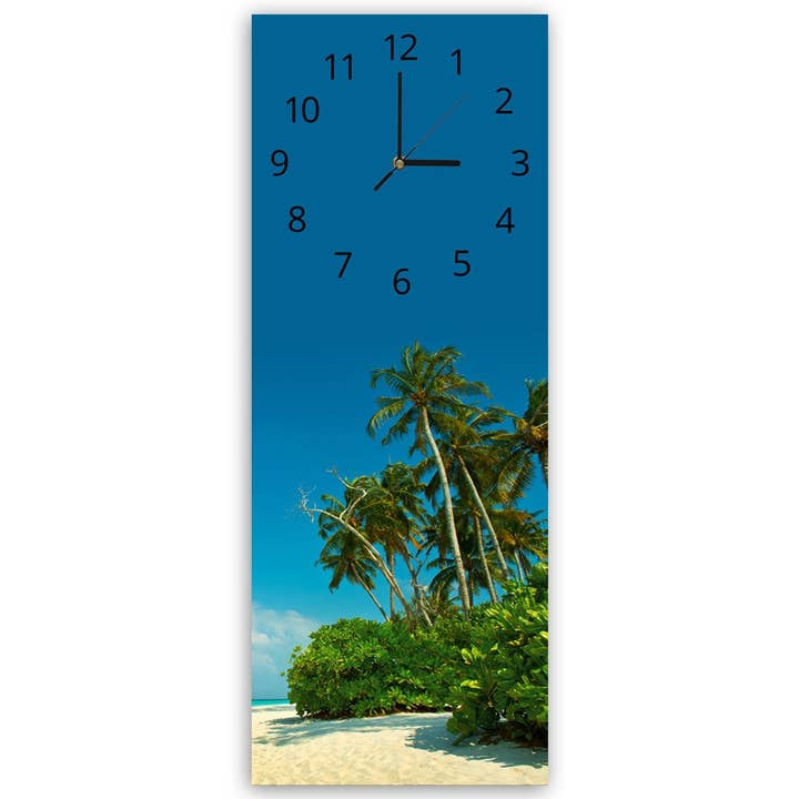 Orologio da parete Tropical Beach per la vendita all'ingrosso da parte di Motivartdesign