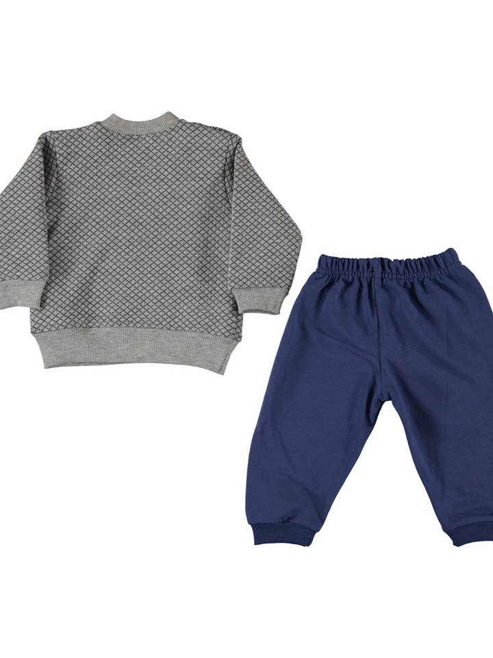 Traje de jogging para bebé niño North Shore - Azul para venta al por mayor de Boom Bam