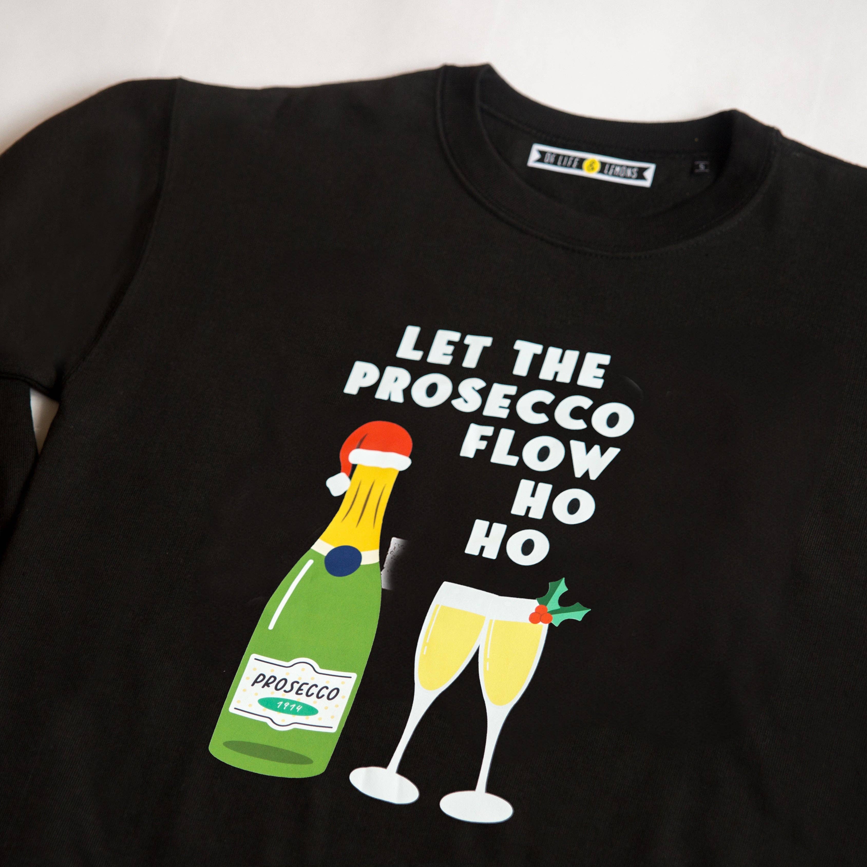 Of Life & Lemons - Wholesale Graphic Sweatshirt - Unisex - Funny Prosecco Christmas Jumper5
