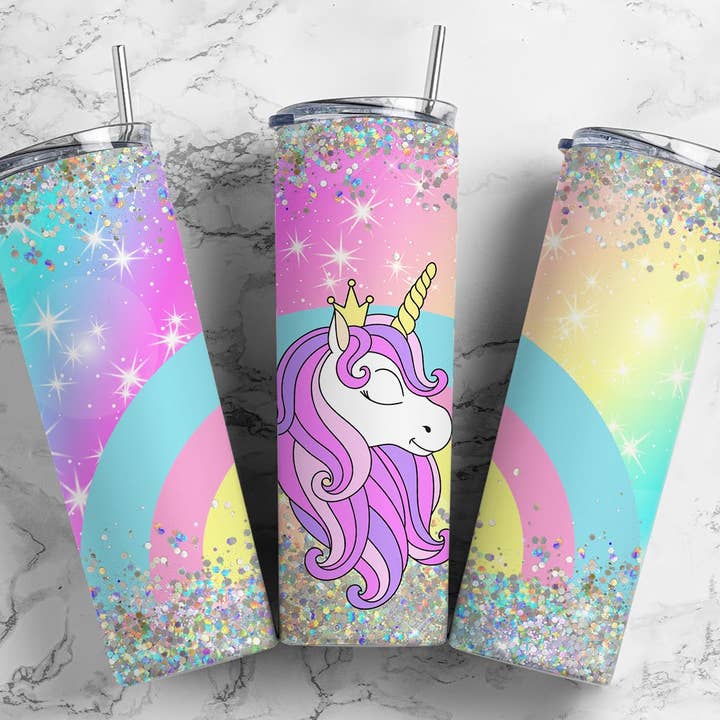 Unicorn no.1 20 oz double walled tumbler for wholesale by Twisted Tumbler, LLC