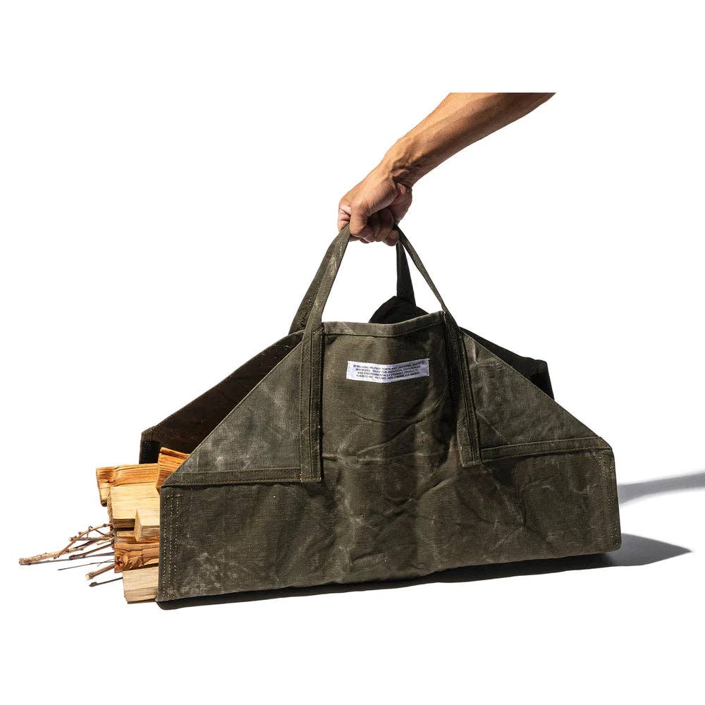 Puebco - Wholesale Fire Pit - TENT FABRIC FIREWOOD CARRIER - GREEN6