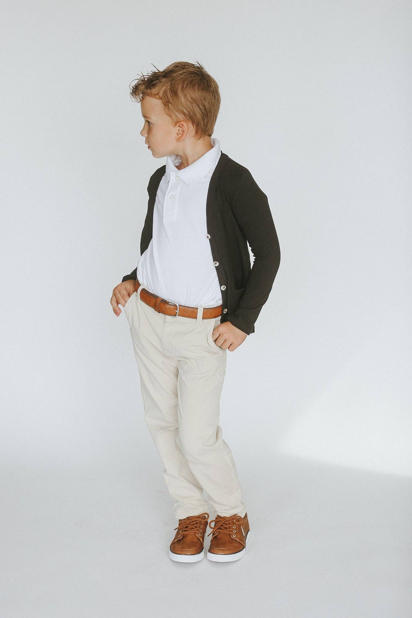 Navy Fields – Engroshandel Cardigan - Børn – Sort Cardigan1