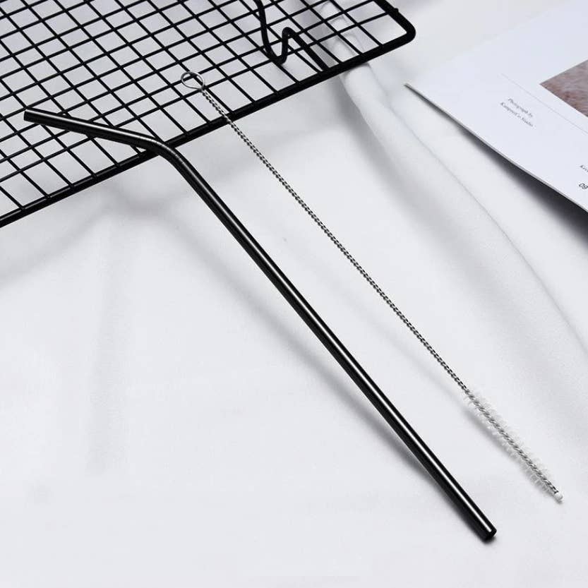 Sostraw & SmartThings - Wholesale Drinking Straw - Classic Straw - Bent - 215x6mm - 6 available colors5