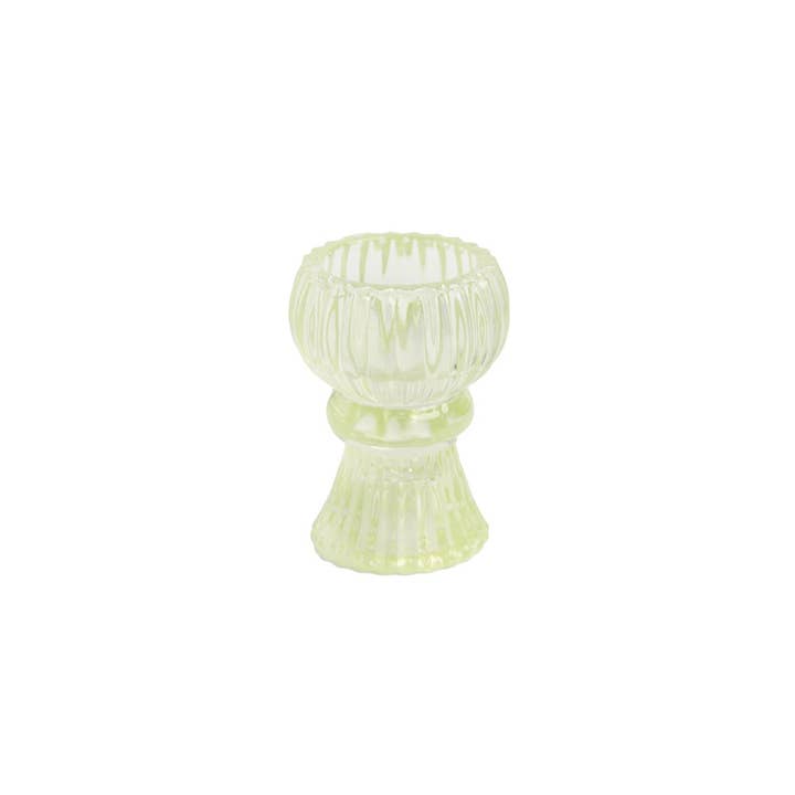 Talking Tables UK - Wholesale Candle holder - Boho Green Glass Candle Holder, Sml2