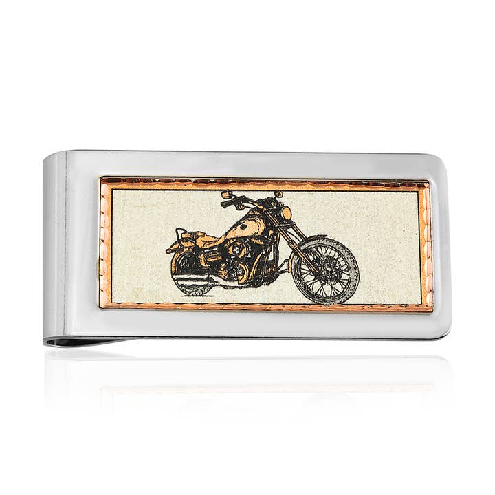 Pince à billets pour moto MC Harley pour la vente par COPPER ARTS INC.