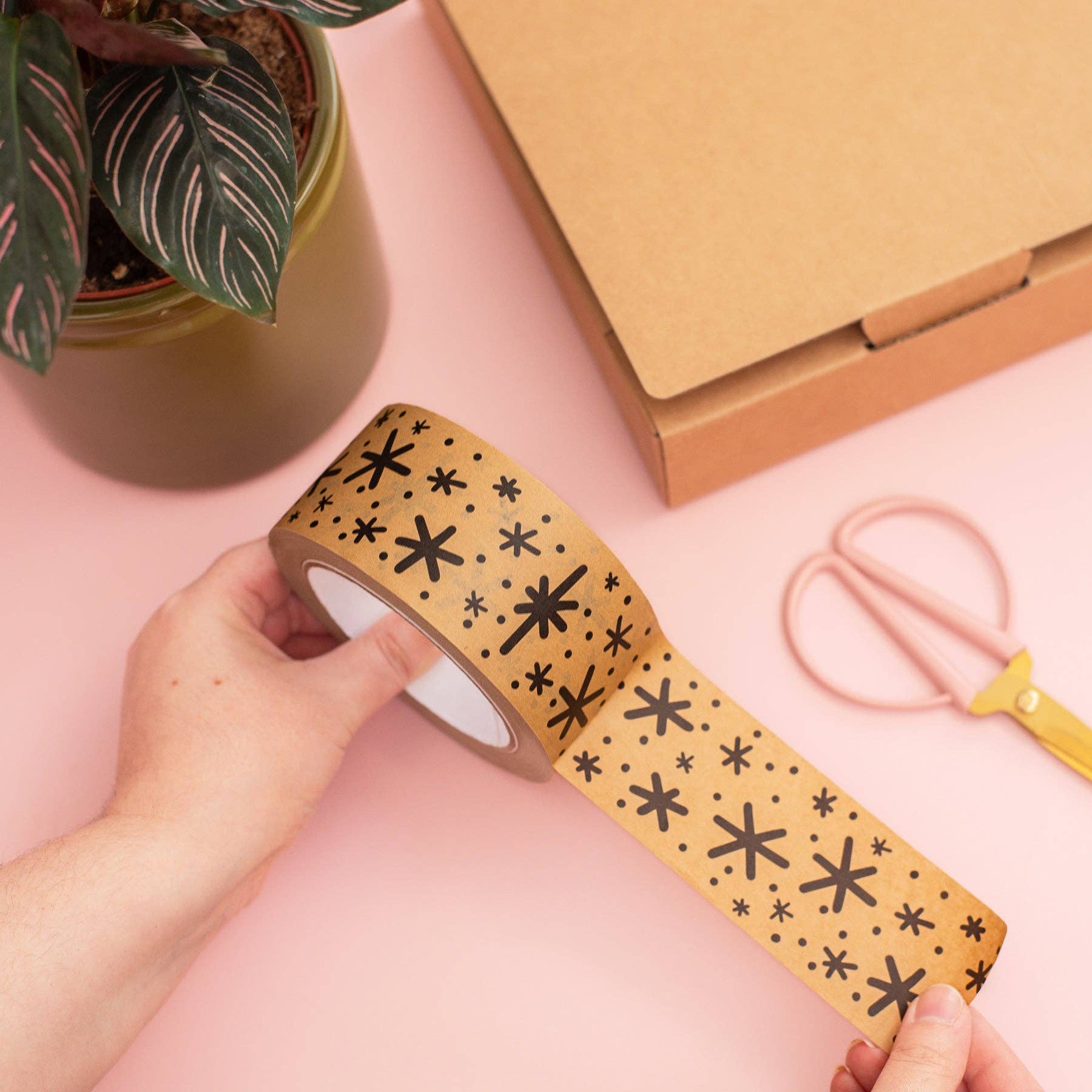 Nikki's Supply Store – Großhandel Klebeband – Sterne Kraftpapier-Paketband3