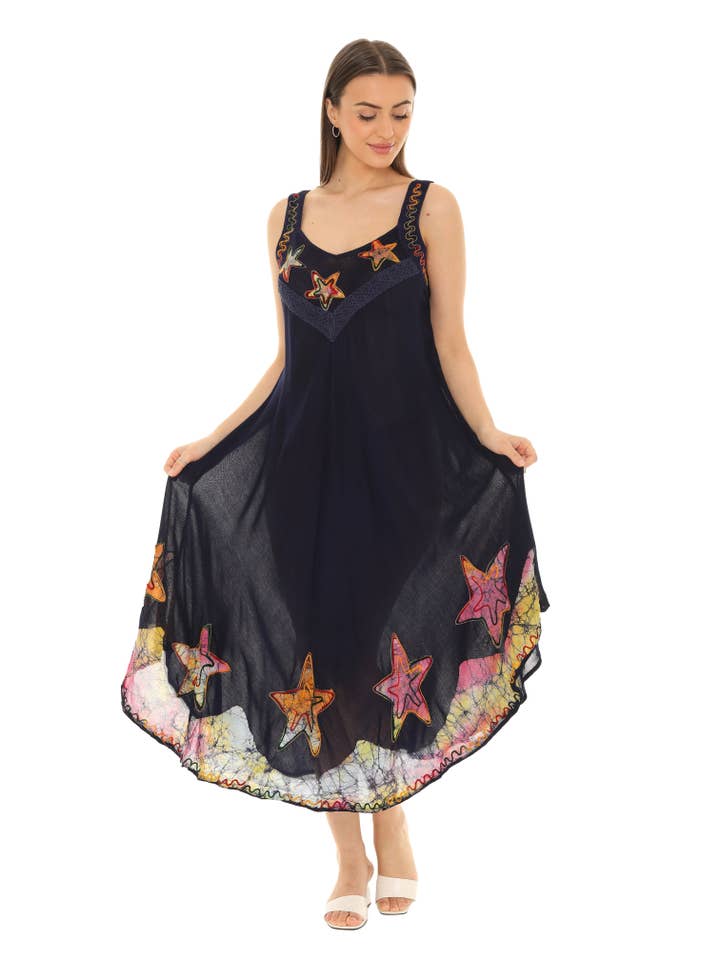 Shoreline Wear. INC – Großhandel Kleid – Damen – Ärmelloses Midikleid Starfish