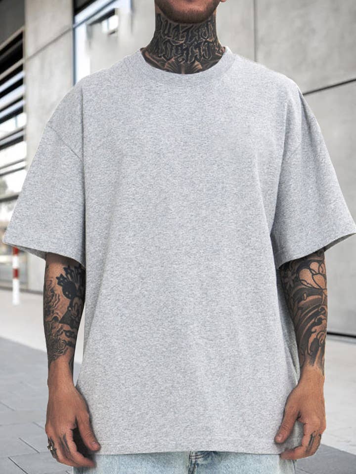 Grey Color Men's Pure Cotton High Quality Oversized T-shirt and other Purchase Wholesale rolling stones tongue shirt. Free Returns & Net 60 Terms on Faire trending on Faire.