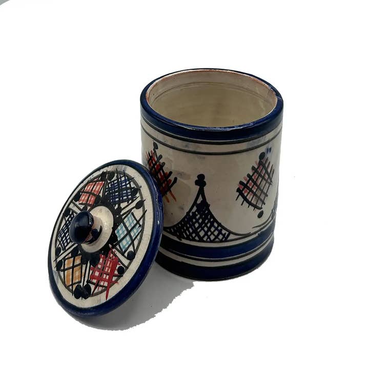 Etnico del Mondo - Wholesale Food Storage Container - Ethnic Spice Container Safi Hand-Painted Ceramic #11
