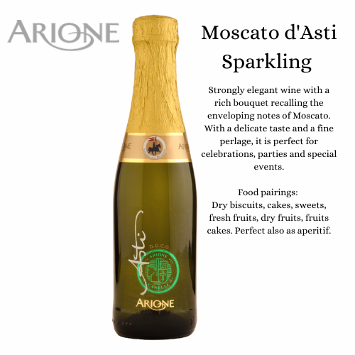 Maargo Food & Wine Wholesale - Wholesale Champagne/Sparkling Wine - ARIONE MOSCATO D'ASTI D.O.C.G. 20CL1