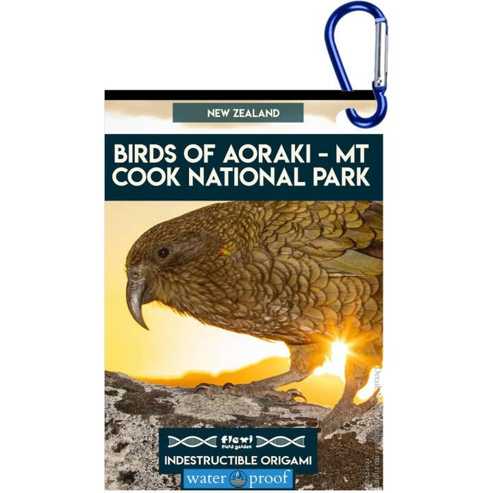 Uccelli del Parco Nazionale Aoraki Mt Cook - Origami Indistruttibile per la vendita all'ingrosso da parte di Flexi Field Guides