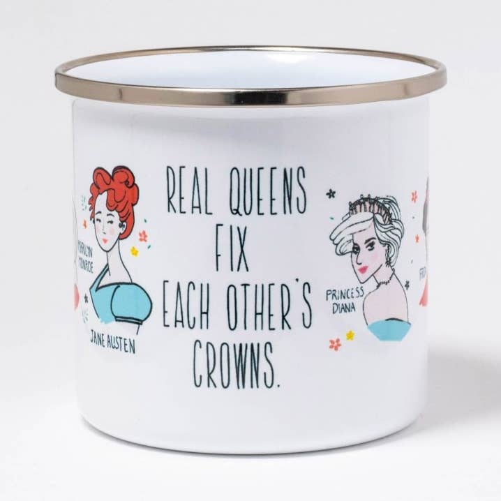 Real Queens Enamel Mug for wholesale by DesignPlace