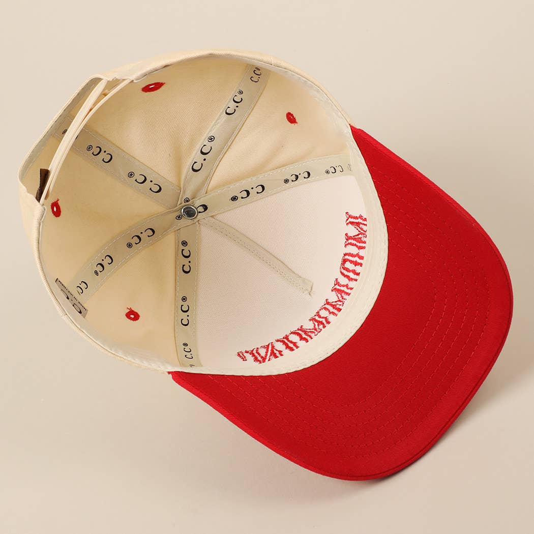 Fashion City – wholesale Trucker hat – Unisex – MOMMIN' Letter Embroidery Two-Tone Trucker Hat20