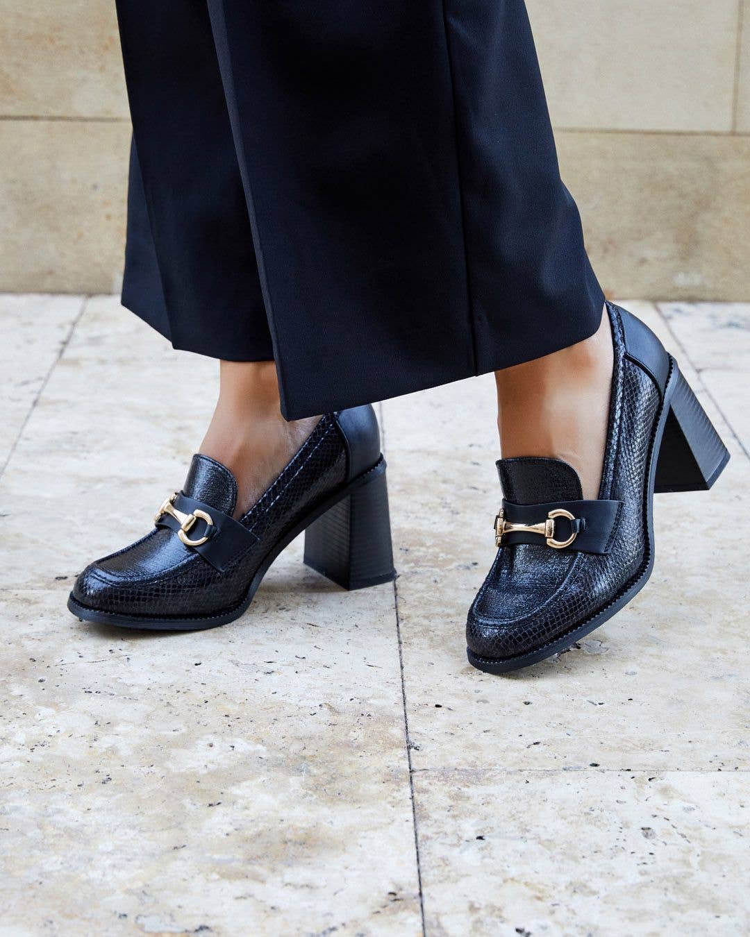 SWEET MAGIC MODA Y COMPLEMENTOS - Wholesale Platform Heels - Women's - SQUARE IMITATION LEATHER HIGH HEEL SHOE 4