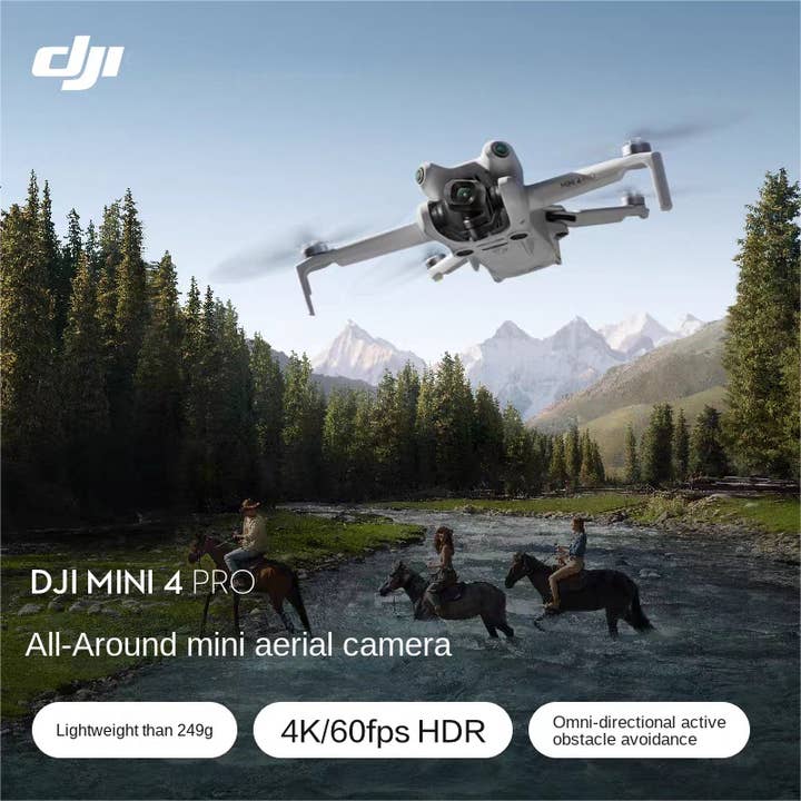 DJI Mini 4 Pro, una fotocamera aerea mini tutto-in-uno di DJI, è un drone entry-level che segue intelligentemente le riprese panoramiche. per la vendita all'ingrosso da parte di American Smart
