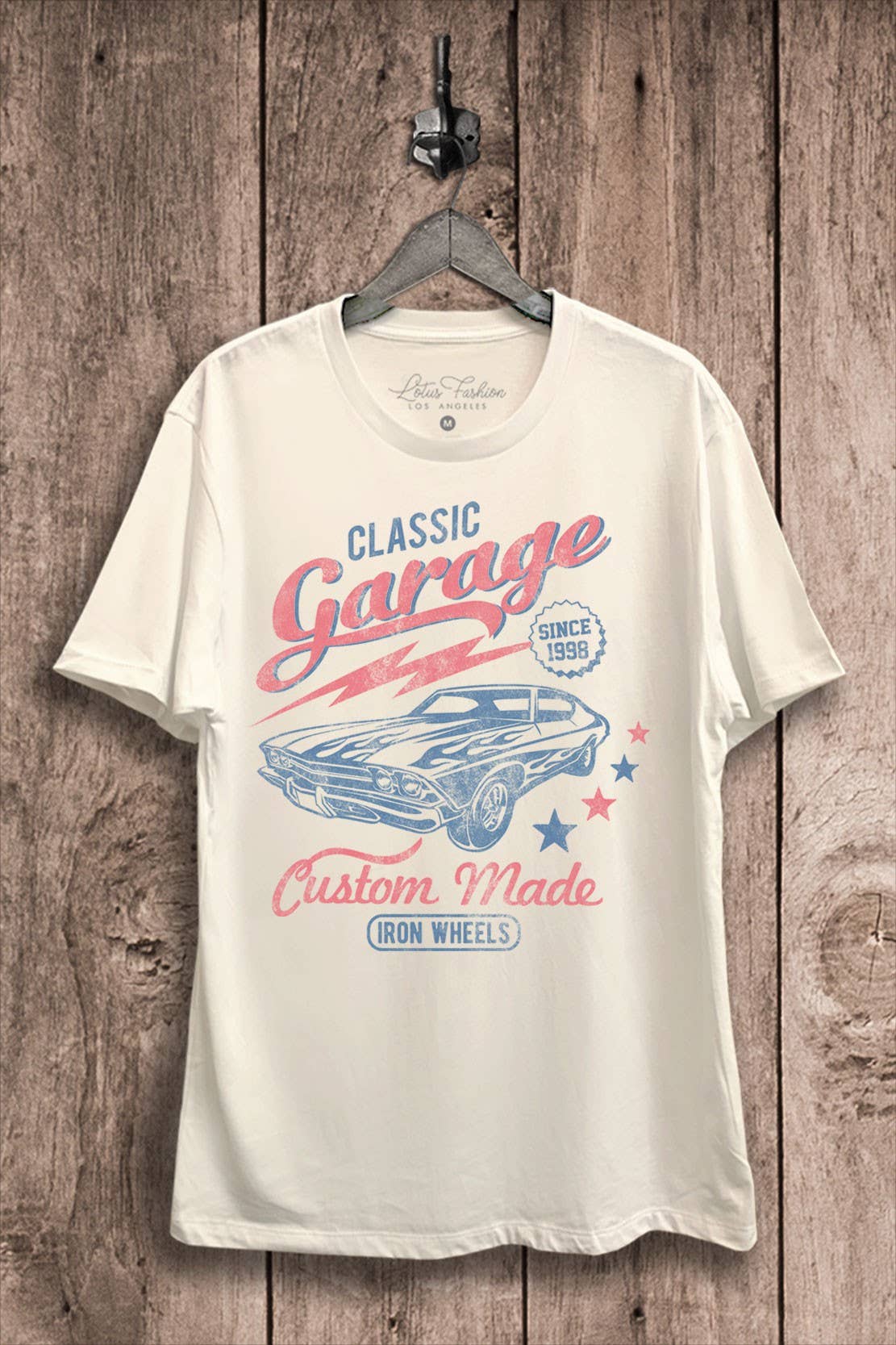 Lotus Fashion Collection - Vendita all'ingrosso Maglietta serigrafata - Donna - T-shirt grafica Classic Car Garage3