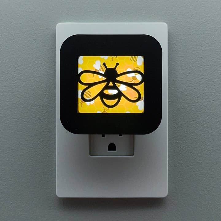Bee Night Light | Swappable Cover for wholesale by Swaplights Night Lights